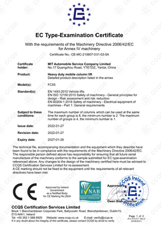 CE Certificate