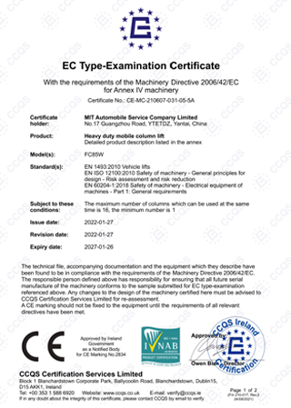 CE Certificate